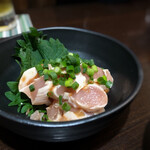 三酉屋 - ささみ酒盗和え