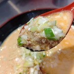 高崎はた山 - 【2020.3.26(木)】担担麺の挽肉と刻みネギ