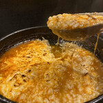 キッチン はる - 〆のラーメンの後に…追加でチーズリゾット！