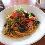 けや木 - いろいろ野菜のトマトスパゲッティ