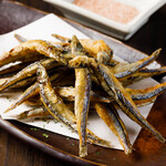 Addictive fried silver-striped round herring