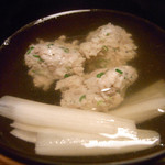 あさば - 夕食：鯵たたき吸鍋