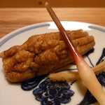 あさば - 夕食：穴子黒米ずし