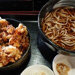 がんこそば　えぞ一 - 海鮮かき揚げそば