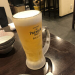 大阪 もつ鍋 PLay - ビールよく冷えてます
