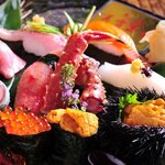Special selection of Sado-mae nigiri sushi <Takumi>