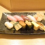 Tsukiji Sushi Iwa - 江戸前にぎり寿司10貫