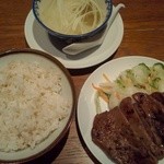 味の牛たん 喜助 - 牛タン定食1.5人前（20120505）