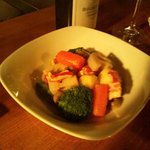 Wine おぅ．ばん - パンチェッタと温野菜