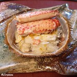御料理 寺沢 - 毛蟹の飯蒸し
