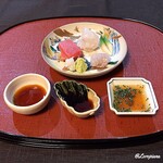 御料理 寺沢 - 塩竃産 天然本鮪､星鰈､星鰈縁側