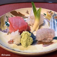 御料理 寺沢 - 塩竃産 天然本鮪､星鰈､星鰈縁側