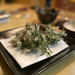 おき野 - シーアスパラガスの天ぷら