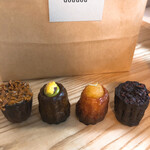 カヌレ ドゥ ジャポン ドゥドゥ - ほうじ茶キャラメル、抹茶ピスタチオ、天草　河内晩柑