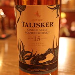 バー エイジング - タリスカー15年ラベル