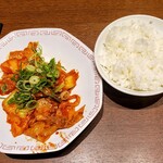 来来亭 - 豚キムチごはん　330円