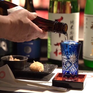 Abundant local sake and shochu