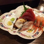 金町製麺 - 刺身盛り合わせ