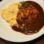雪詩慕雲 - オムライスデミグラスソース。
