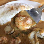 カレー風味すずき - えび