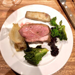 ラ・トォルトゥーガ - フランス シャラン産鴨バトーのロティ 取り分け後