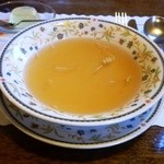 レストラン　くるる - ミックスグリルセットのスープ