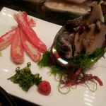 亀喜寿司 - 一人鍋 (鮑アワビ、ズワガニ足身)