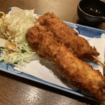 おぎ野 - 串カツ。肉多し