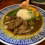 大衆中遊華食堂 八戒 - 生ラムクミン炒めカリィ（￥1180）