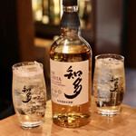 餃子とスパークリング バブルス - 知多ハイボール