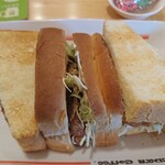 珈琲所コメダ珈琲店 - あみ焼きチキンサンド860円