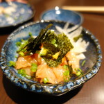 Sumiyaki Hinoko - 若鶏のささみユッケ