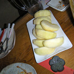 じゃんけんポン - 最後にリンゴを出して下さいました。