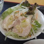 明苑 - 明苑ランチ  蒸し鶏サラダ