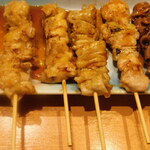 博多串焼き・野菜巻きの店 膳 - 串焼き5種盛り