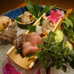 島宿　真里 - 造り盛り鉢に野菜