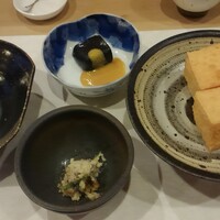 日本料理 川島 - ざる豆腐＆厚揚げ