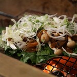 囲炉裏料理と日本酒スローフード 方舟 - するめいかのわた焼き