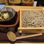 香るつけ蕎麦　蕎麦花 - 牡蠣ときのこ