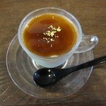 福助 - そば茶プリン。とても香ばしい