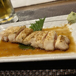 Yakitori Suta - 朝締め鶏の、
                        炙りレアささみ（＾ω＾）