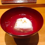 すし 喜邑 - トラフグの白子のスープ