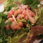 グルガオン - Holiday Lanchのひよこ豆と香菜のサラダ。