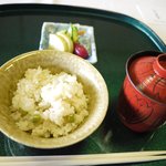 Nadamanryoutei - 食事、香の物、止椀