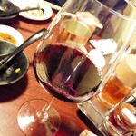 Gyouza No Nishiya - グラス赤ワイン