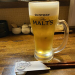 遊酒食堂 宇都宮 - 挨拶がわりの生ビール