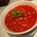らぁ麺チャコ - 目に鮮やかな”冷製トマト麺”