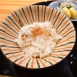 玄斎 - ご飯物～菜の花と干し海老のご飯