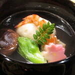 玄斎 - 椀物～豆乳と吉野葛で胡麻豆腐のように作ったウスイ豆腐