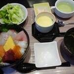 魚々庵 - レディースセット(海鮮丼)